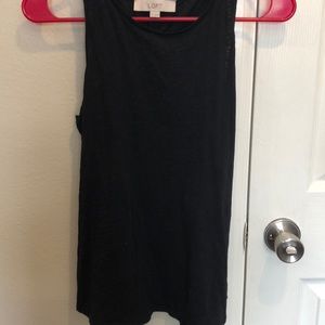 LOFT Plain black tank top